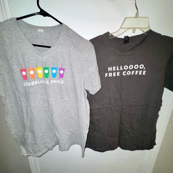 Lot of 11 Starbucks Employee Shirts - Medium/Large - Picture 1 of 12